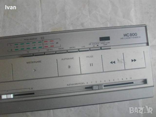 КАСЕТЕН ДЕК TELEFUNKEN HC800 HIFI CASSETTEN DECK ТЕЛЕФУНКЕН, снимка 12 - Декове - 54511775