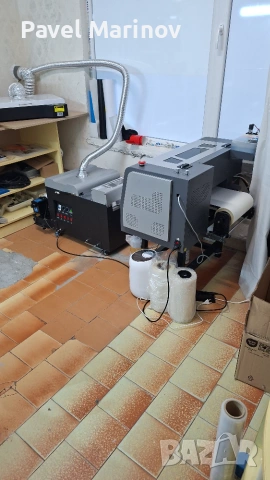 Продавам дтф принтер с две глави i1600 и астоматична шушилна , снимка 2 - Принтери, копири, скенери - 55178409