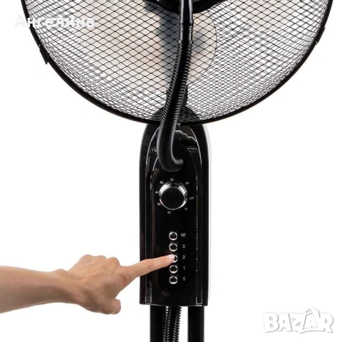 Вентилатор с водна мъгла 16" Muhler MF-1677, 75W, таймер, мехн. упр-е, снимка 5 - Вентилатори - 55128952