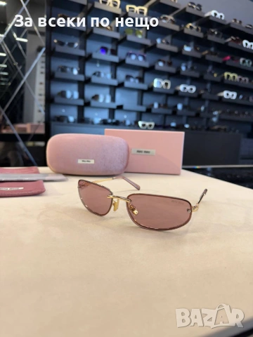 Miu Miu Слънчеви Очила С UV400 Миу Миу С ПОДАРЪК🎁Калъф - Различни Цветове Код SK1434, снимка 3 - Слънчеви и диоптрични очила - 54453659