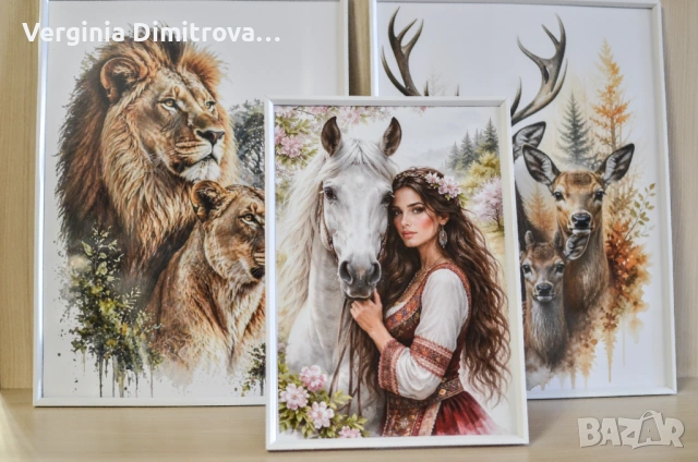 Дигитални картини в  рамка  Подходящи за: Подарък или  Декорация за дома, снимка 2 - Картини - 54397629