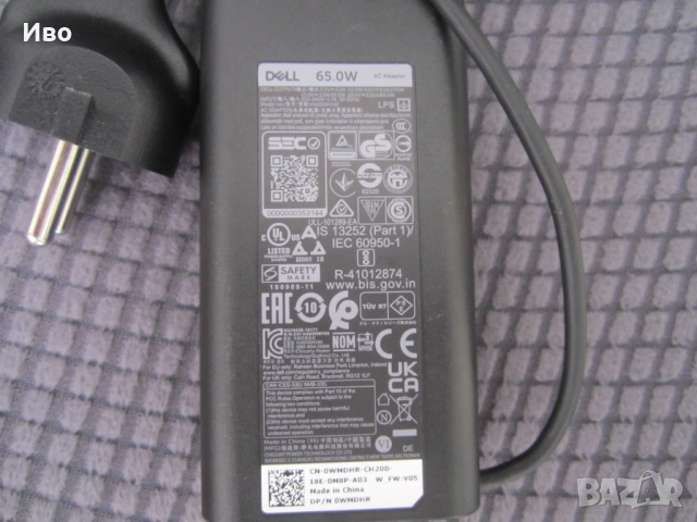 Оригинално зарядно Dell 65W USB-C, снимка 3 - Лаптоп аксесоари - 54573334