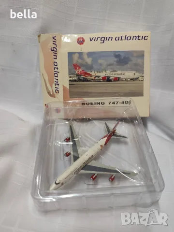 Колекционерски метален модел Boeing 747-400 Virgin Atlantic (Мащаб 1:500) – Юбилейно издание , снимка 9 - Антикварни и старинни предмети - 55461129