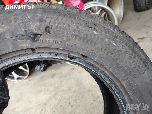 2бр.зимни гуми CONTINENTAL 215 65 16 DOT22 цена за брой, снимка 5 - Гуми и джанти - 54045698