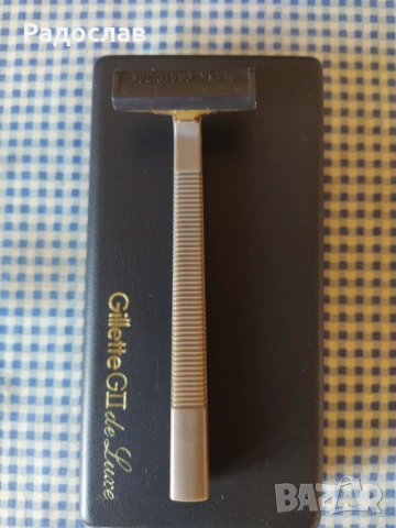 стара позлатена самобръсначка Gillette de Luxe, снимка 7 - Мъжка козметика - 54316202