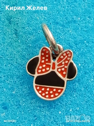 Сребърна висулка Pandora Disney Minnie Mouse марково бижу 41723, снимка 5 - Колиета, медальони, синджири - 54546792