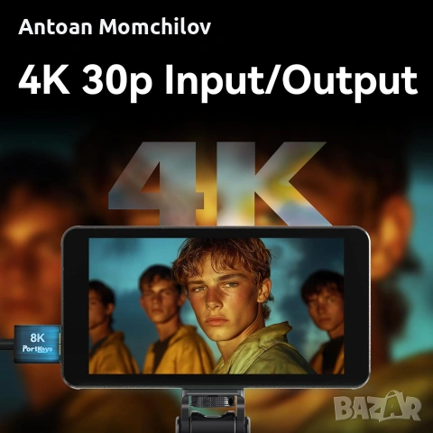 Камерен монитор Portkeys PT5 II 5 инча 4K HDMI, снимка 3 - Камери - 55174215