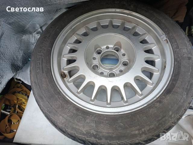 Гума с джанта за БМВ 205.55.15цола, снимка 5 - Гуми и джанти - 54777201