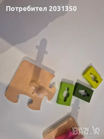 Hape играчка за сортиране на форми и цветове Early Explorer Creative Peg Puzzle от дърво за 18+, снимка 9 - Образователни игри - 55615351
