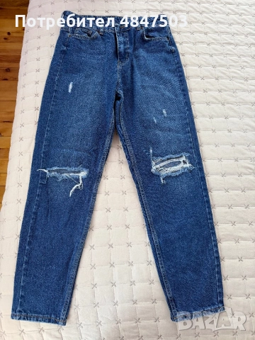Сини дънки Mom jeans 