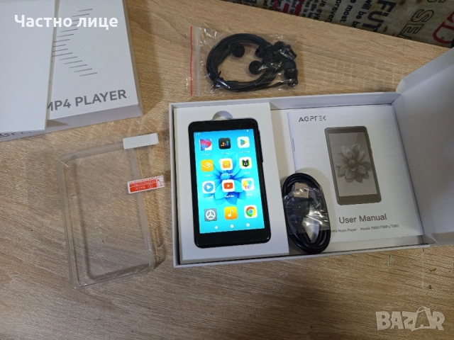 AGPTEK 96GB,MP3 Плейър с Bluetooth и Wi-Fi TO8X 4"