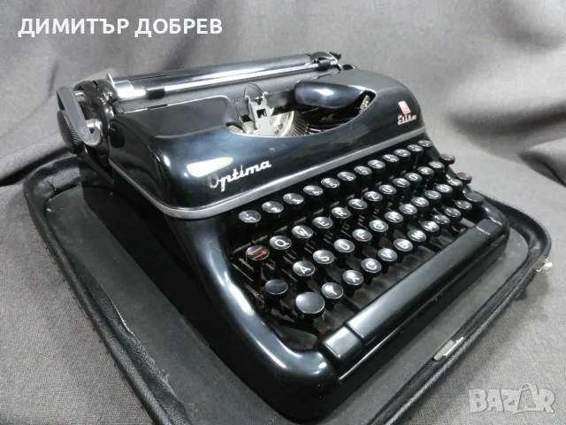 СТАРА РЕТРО СОЦ ГДР DDR ПИШЕЩА МАШИНА OPTIMA ELITE 2, снимка 4 - Антикварни и старинни предмети - 55342432