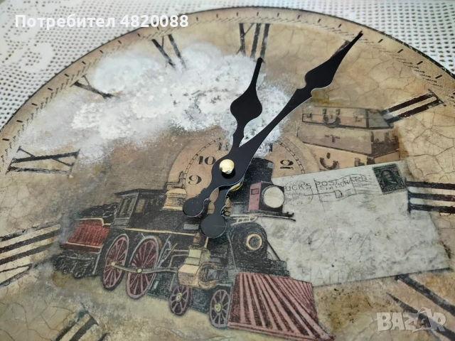 Стенен часовник РЪЧНА декорация, снимка 9 - Стенни часовници - 55240422