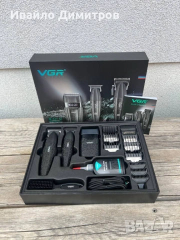 Професионален комплект VGR 640S3 – 3 в 1 (Черен), снимка 2 - Машинки за подстригване - 54216862