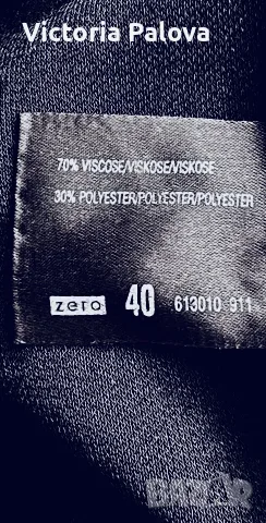 Елегантна черна рокля с изрязан гръб ZERO Германия, снимка 16 - Рокли - 55409443