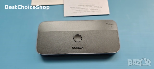 UGREEN USB 3.0 Switch 2PC Споделете USB-C и USB-A Устройства 2 в 4 Изхода + Контролер за РаботенПлот, снимка 5 - Кабели и адаптери - 54221061