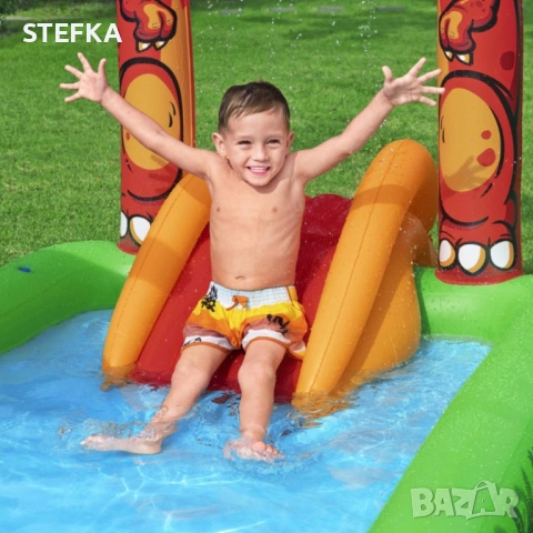 Надуваема пързалка с басейн, снимка 3 - Надуваеми играчки - 54431338