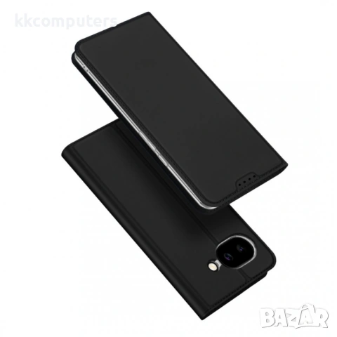 Кожен Калъф за Google Pixel 10a DUX DUCIS Skin Pro с Визитник, Стойка и Протектор – 2 цвята
