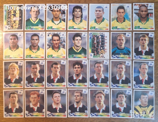 Стикери на Панини Франция 98