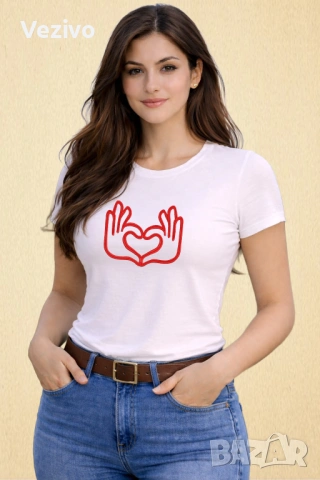 Сърчице, снимка 2 - Тениски - 54069024