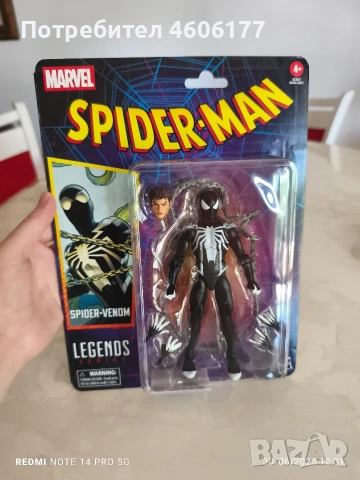 Marvel legends Spiderman Spider Venom , снимка 3 - Фигурки - 55099303