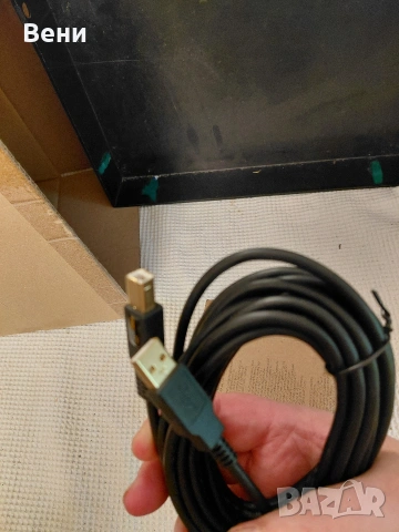 Кабел Amazon Basics USB A към B мъжки USB 2.0, позлатен, 4,8 м за принтер, снимка 10 - Принтери, копири, скенери - 54670781