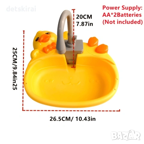 Детска мивка с течаща вода Пате, снимка 3 - Кукли - 55228146