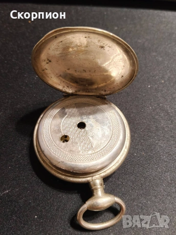 Швейцарски джобен часовник с посребрени капаци 1905г. - 10 РУБИНА , снимка 11 - Джобни - 50777361