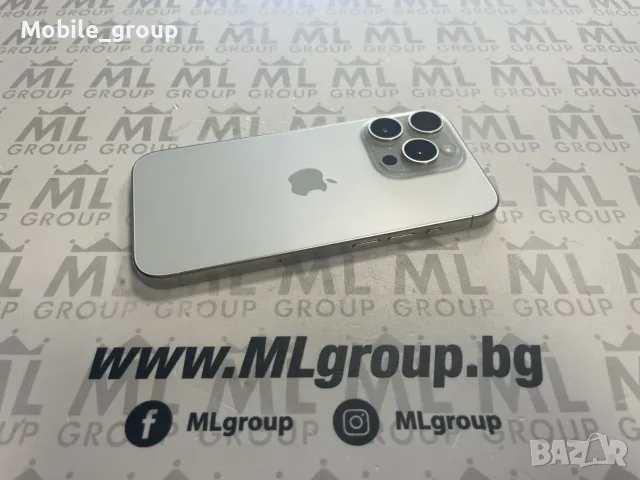 #MLgroup предлага iPhone 15 Pro 128GB White 87%, втора употреба, снимка 3 - Apple iPhone - 55464917