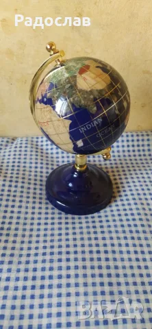 глобус от полускъпоценни камъни , снимка 3 - Други - 55436193