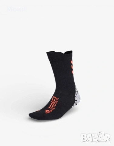 ADIDAS Performance Terrex Heat Ready Trail Running Traxion Socks Black  ADIDAS Performance Terrex He
