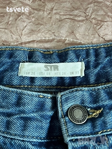 Дънки Stradivarius Straight leg , снимка 6 - Дънки - 54654224