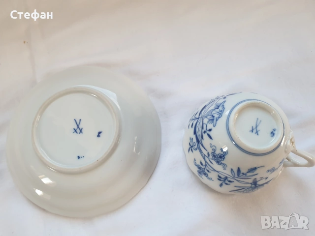 Порцеланов комплект Майсен, снимка 6 - Антикварни и старинни предмети - 54485851
