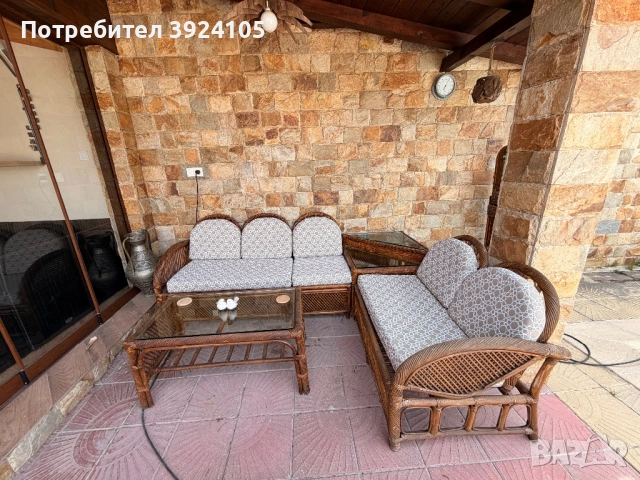 Комплект ЕСТЕСТВЕН РАТАН, снимка 13 - Дивани и мека мебел - 54196323