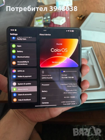 Oppo Find N6 16/512GB, снимка 8 - Други - 54989786