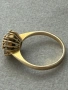 Старинен златен пръстен с естествени камъни , снимка 3