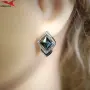 Обеци с платинено покритие 211209, снимка 1