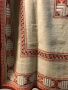 Покривка ръчно бродирана, лен, снимка 5