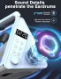 Преносим CD плейър Greadio CD02,  RGB светлини, 2 * 10W HIFI система, Bluetooth 5.3, 4000mAh батерия, снимка 4