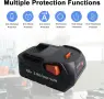 Резервна батерия 18 V 5000 mAh за AEG и RIDGID, снимка 2