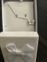 Комплект бижута Fossil – колие и обеци с пеперуда, снимка 1
