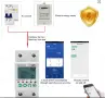 WiFi монофазен електромер,защити от високо/ниско напрежение,ток и утечка., снимка 5