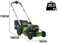Самоходна акумулаторна косачка Greenworks 60V | 51 см | С батерия и зарядно, снимка 2