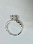 Сребърен пръстен с мойсанит (Диамант) 1 карат, снимка 6