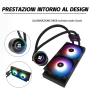 TR-Thermalright Frozen Notte 240 Black ARGB V2 Течен охладител за процесор - Infinite Mirror Light, снимка 11