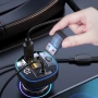 Адаптер за запалка PA1308 Bluetooth FM трансмитер с 2 USB QC и Type-C бързо зареждане, снимка 5