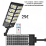 Led соларна улична лампа - сензор за движение и дистанционно управление, снимка 1