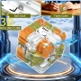 3D лабиринтно кубче с топчета , пъзел играчка за мозъчна тренировка релакс – многоцветно, снимка 4