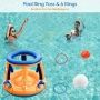 Комплект играчки за басейн Jasonwell - 3 в 1, (оранжево и синьо, XL), снимка 4