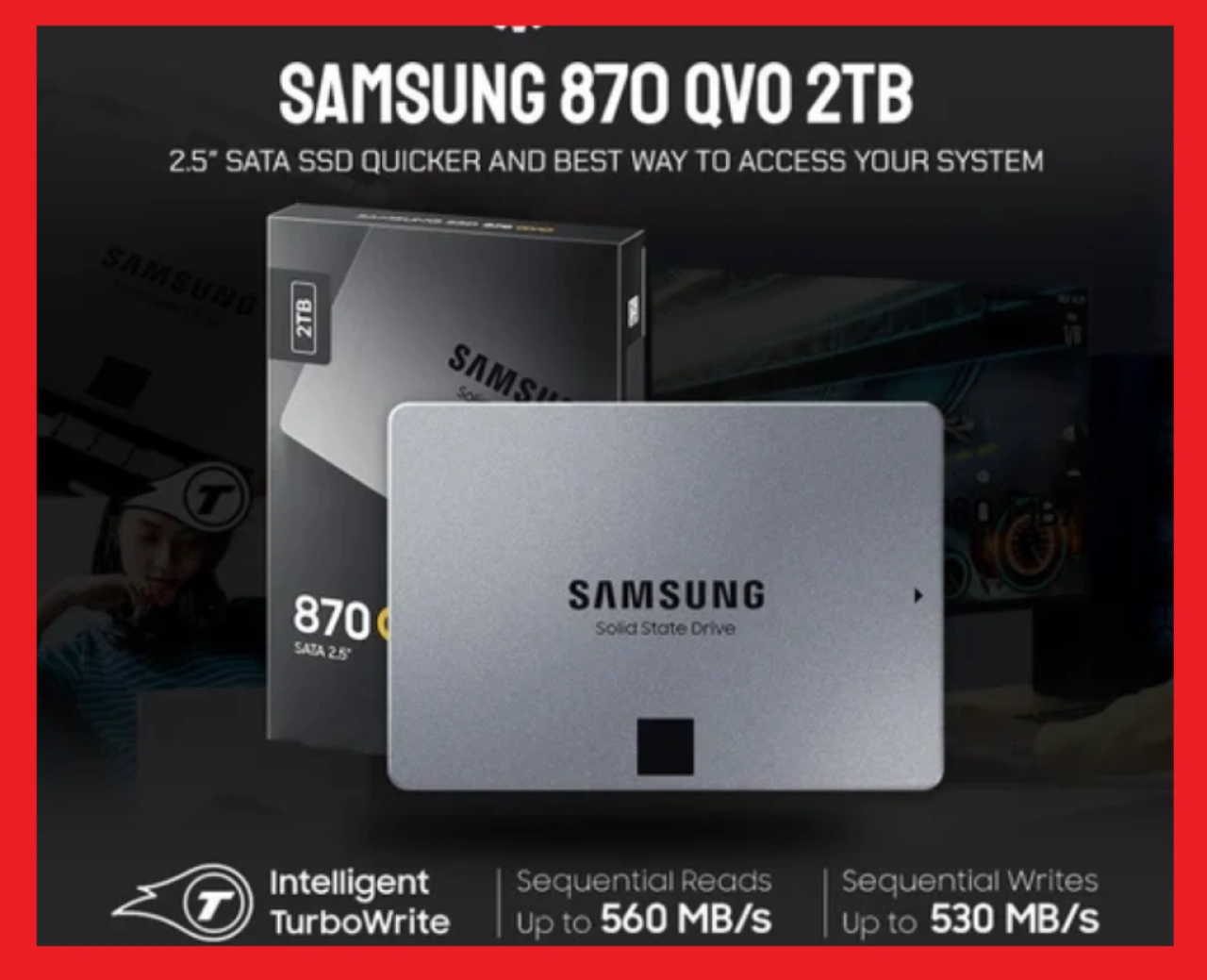 SAMSUNG SSD 870 QVO 2TB 【公式通販】
